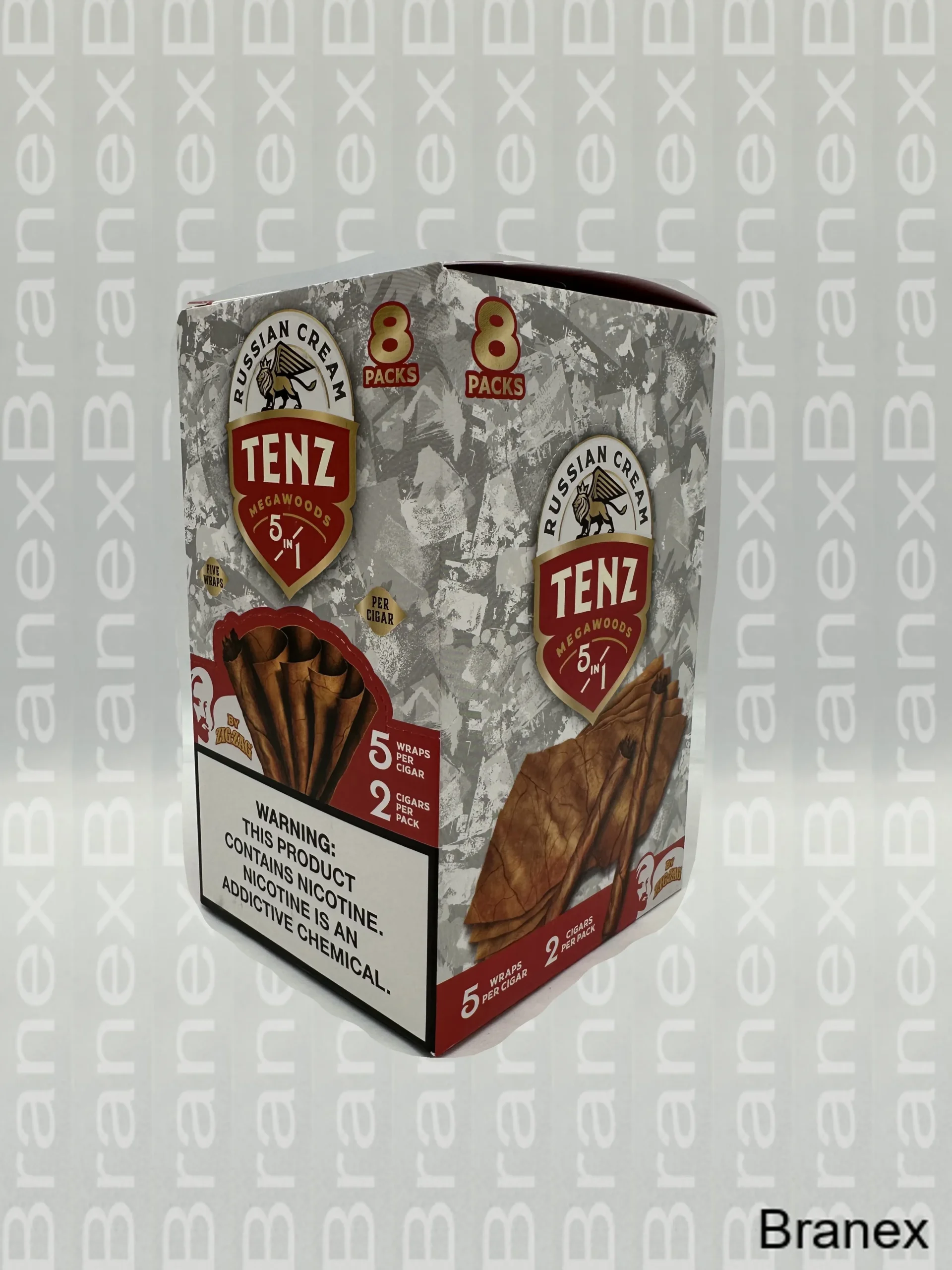 Tenz Mega Woods Cigar - 8 Packs - Branex Wholesale | Tampa