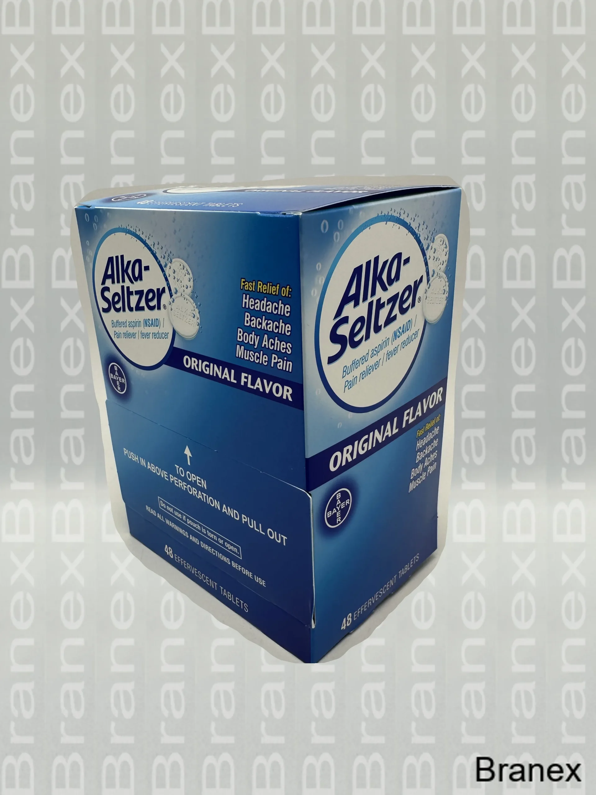 Alka-Seltzer Original Effervescent Tablets, 48 Count - Branex Wholesale ...