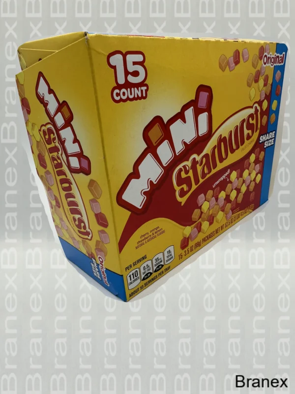 Mini Starburst Fruit Chews – 15 Count, 3.5 oz Packs