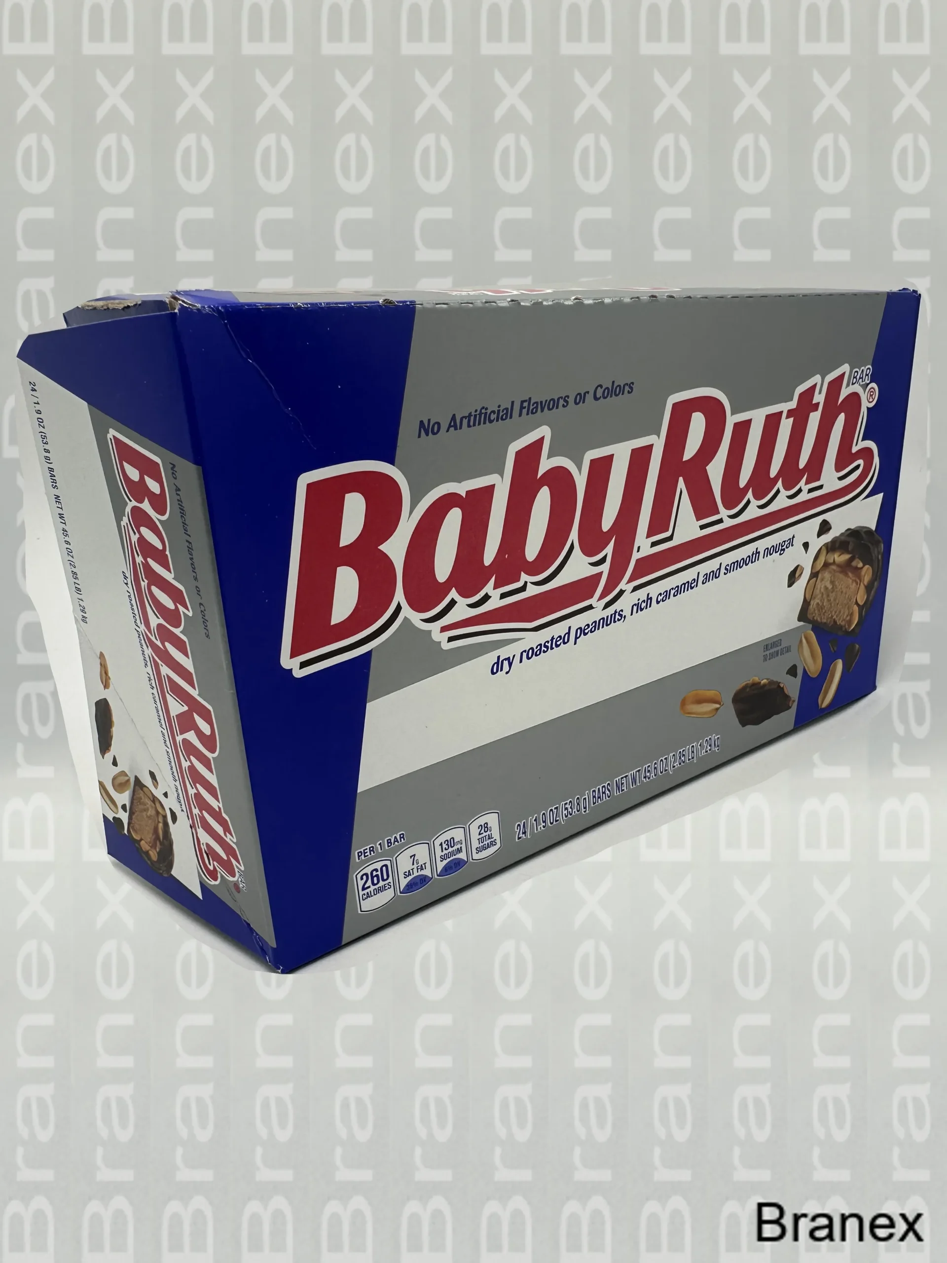 Baby Ruth Candy Bars, 1.9 oz, 24-Count Box - Branex Wholesale | Tampa
