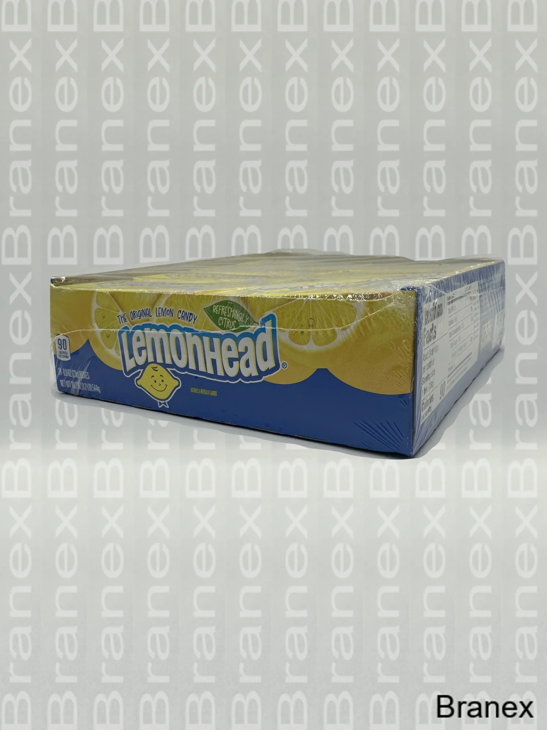 Lemonhead Original Lemon Candy – 24 Count, 0.8 oz - Branex Wholesale ...