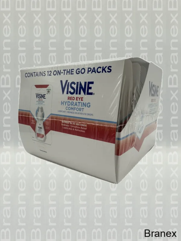 Visine Red Eye Hydrating Comfort – 6 Count, 0.28 oz
