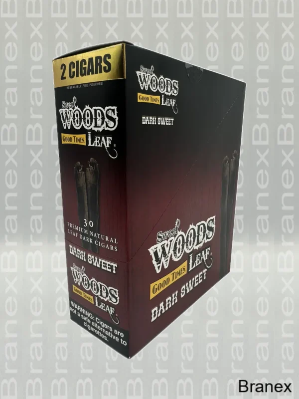 Woods Dark Leaf Cigars – 30 Packs of 2 Cigars