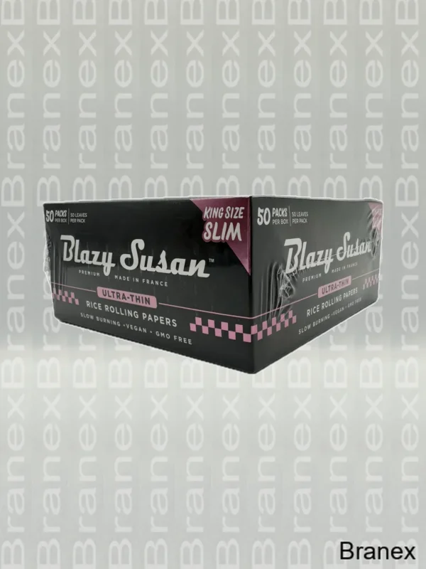 Blazy Susan Ultra-Thin Rice Rolling Papers - 50 Packs