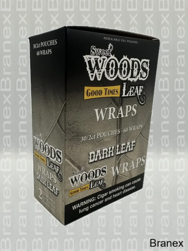 Woods Dark Leaf Wraps - 30/2ct Pouches