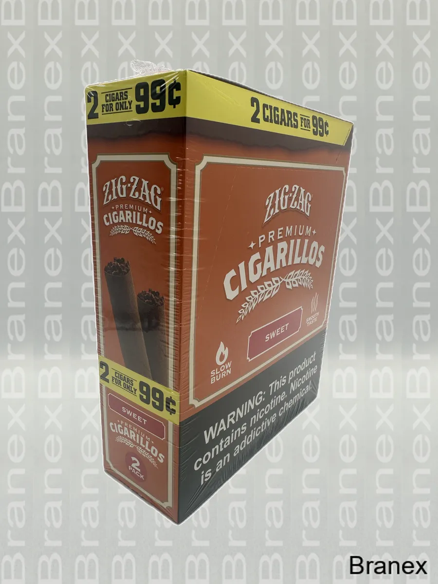 Zig Zag 2/$0.99 Premium Cigarillos - 15 Pouches - Branex Wholesale