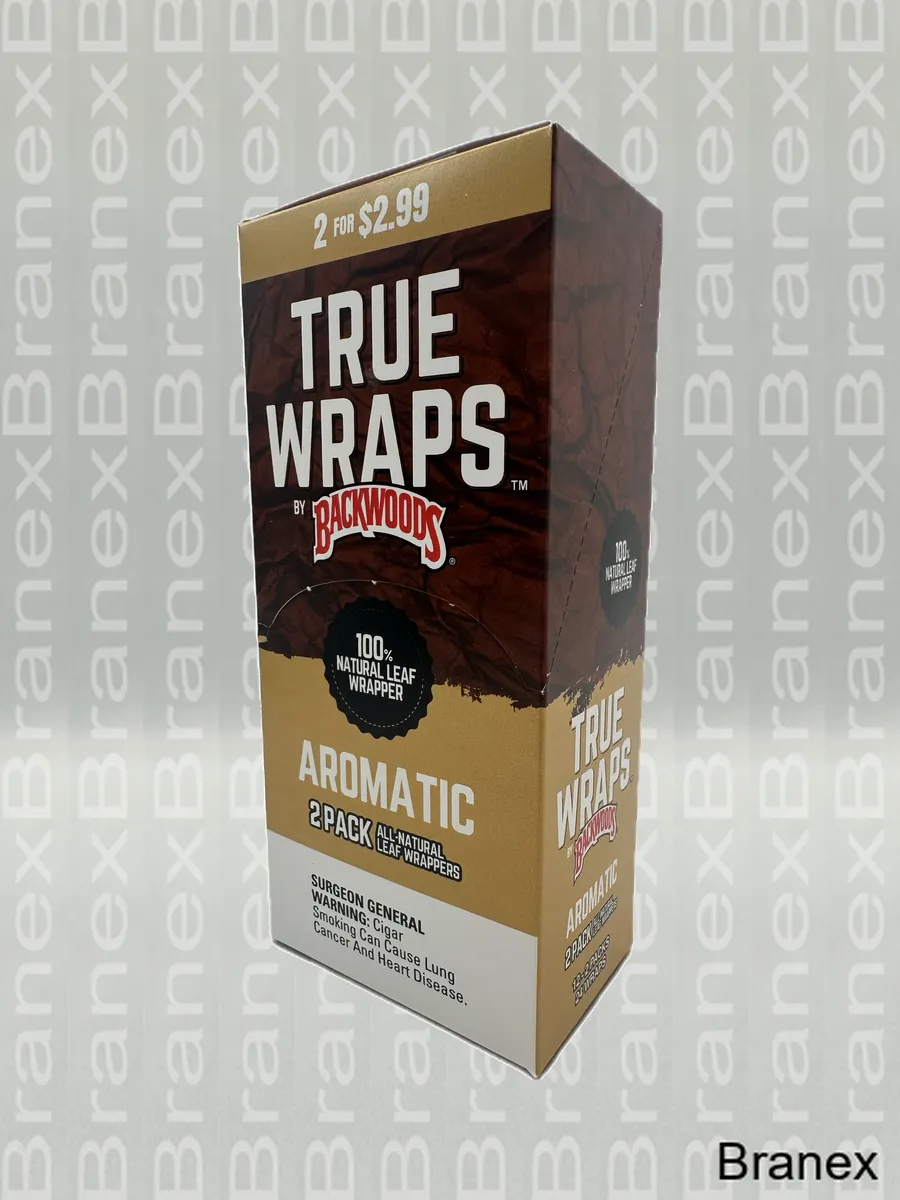 how much tobacco is in a backwood wrap Backwood 2/$2.99 True Wraps - 12/2pk - Branex Wholesale